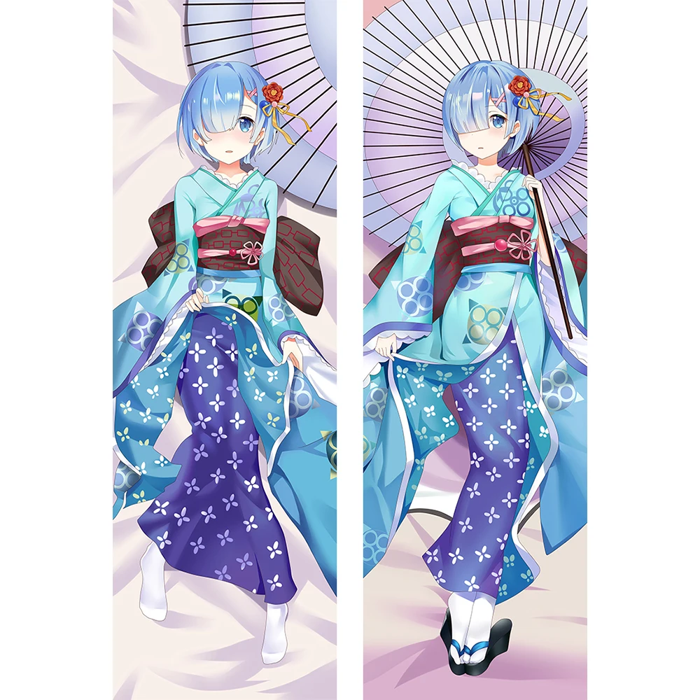 

50x180cm Anime Re:Zero Body Pillow case Emilia Rem Ram Ppiscilla Pillow Dakimakura Hugging Pillowcase Cartoon Bedding Pillow