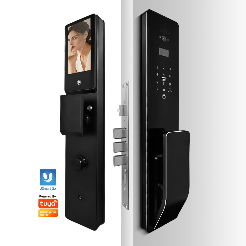 

Fechadura digital 3D Face recognition lock intelligent door factory price fingerprint smart lock