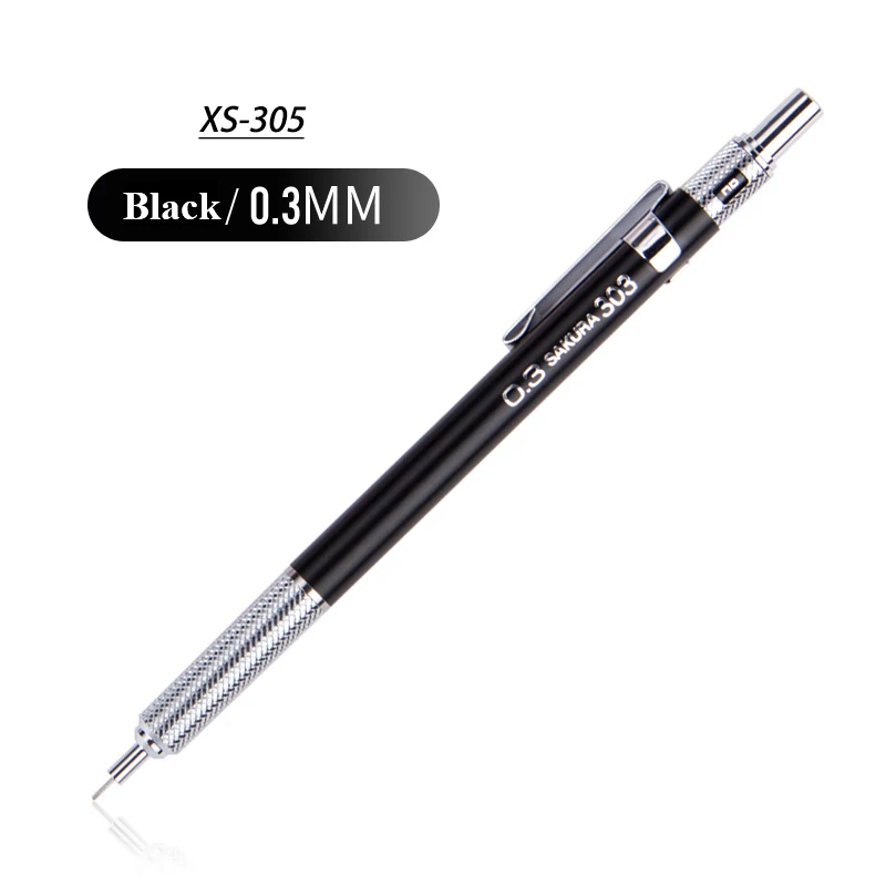 Japanese XS-305 Metal Shell Automatic Mechanical Pencil 0.3/0.5mm