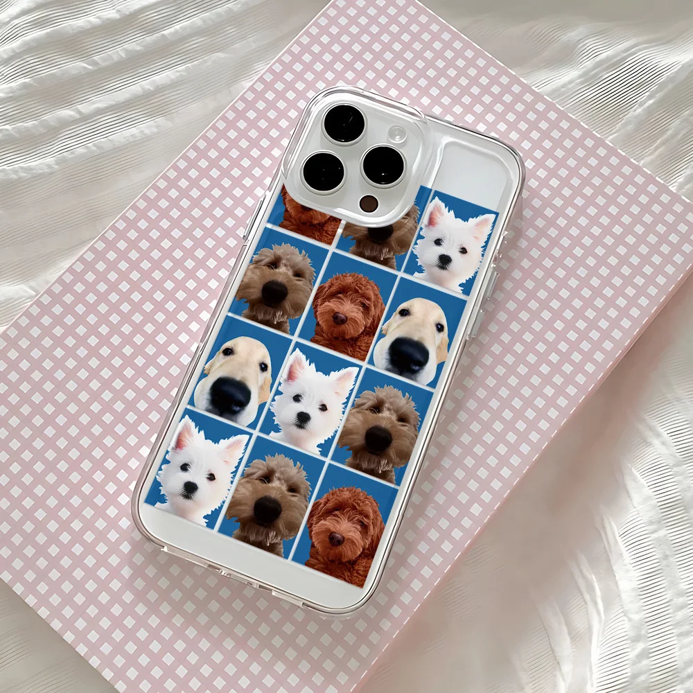 Korean Cute Cake Puppy Design Phone Case - Adorable INS Style Back Cover