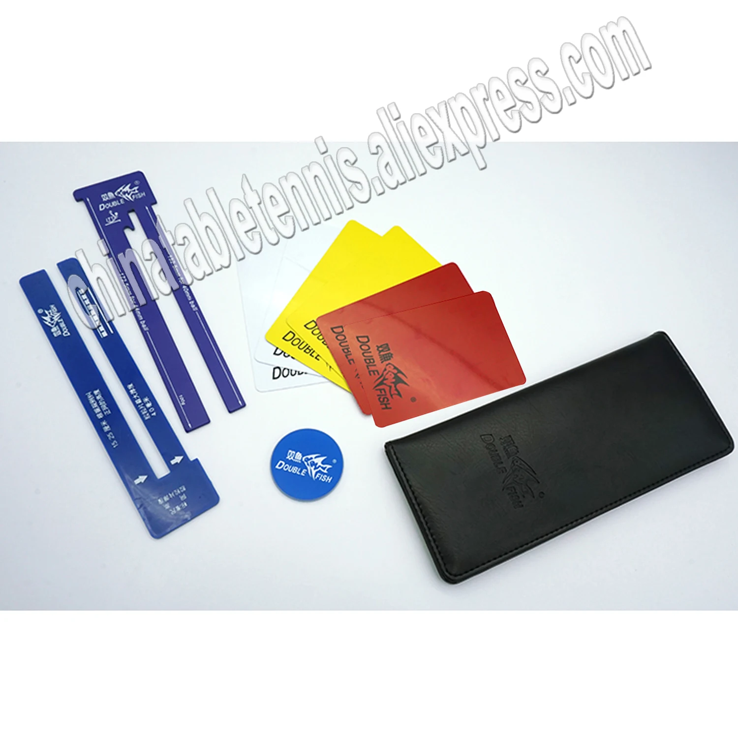 DOUBLE FISH 401 Original Umpire Tools Kit Bag Set for Official Table Tennis Game Ping Pong
