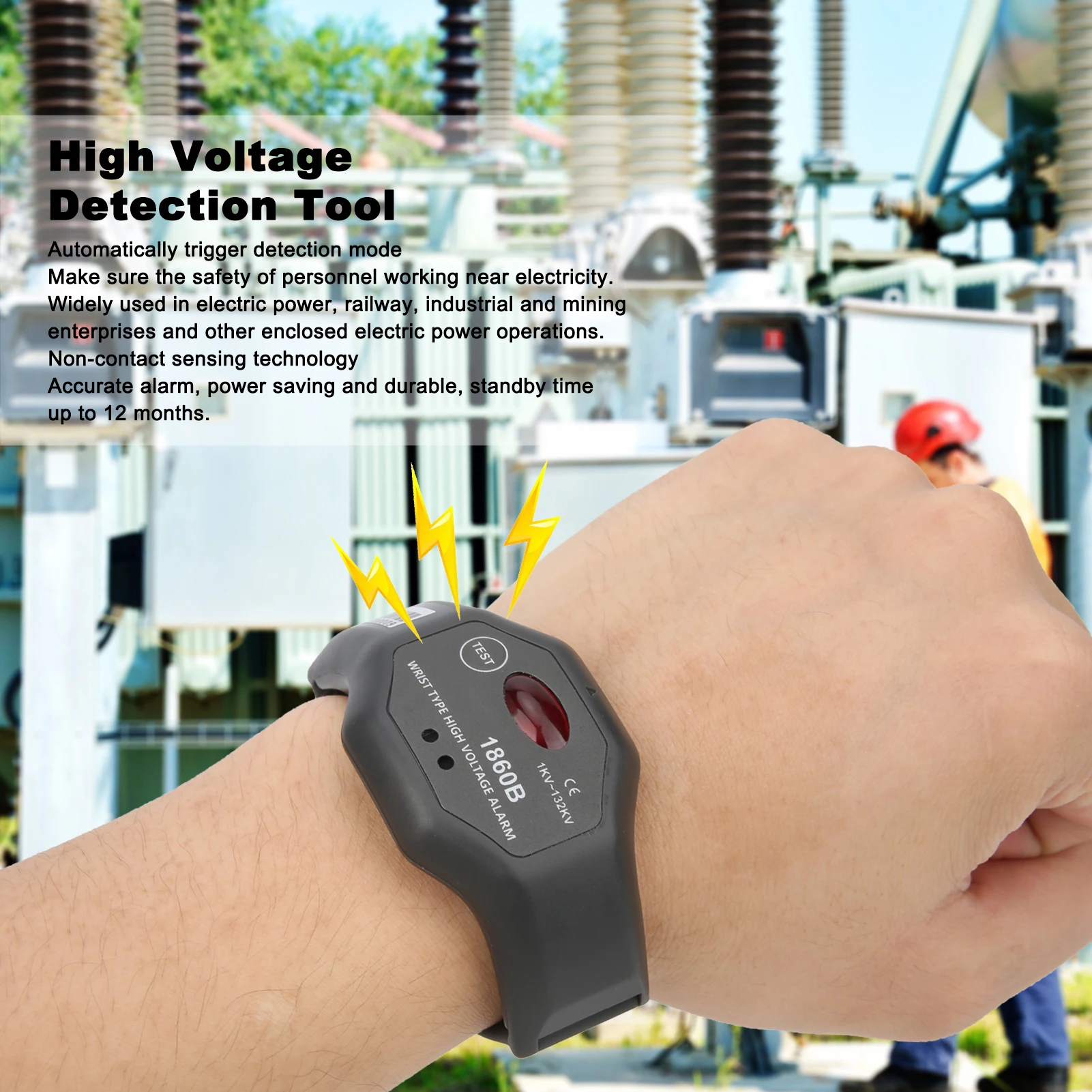 ETCR?1860B 1KV?132KV 고전압 경보 손목 시계 전력 유지 보수용 고전압 검출기 전력 유지 보수 장비