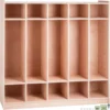 Preschool Cubby Lockers 5-Section Plywood Birch Coat Locker 15MM Thickness Kids Locker for Home 48.4 Inch High Durable 1