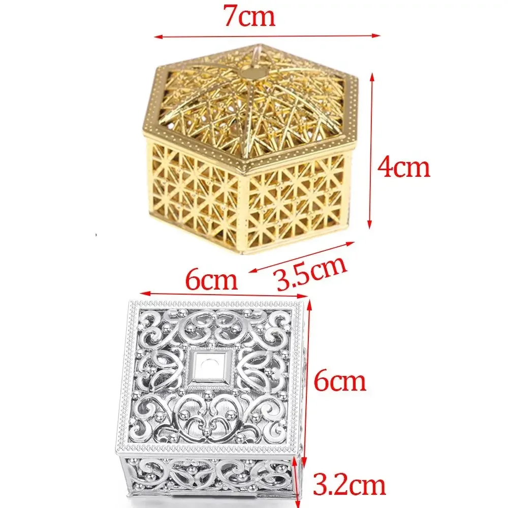 Plastic Retro Hollow Gold Foil Candy Box Chocolate Gift Treat Boxes Jewelry Storage Wedding Favor Box Party Favor Souvenir jewelry storage bags gift boxes