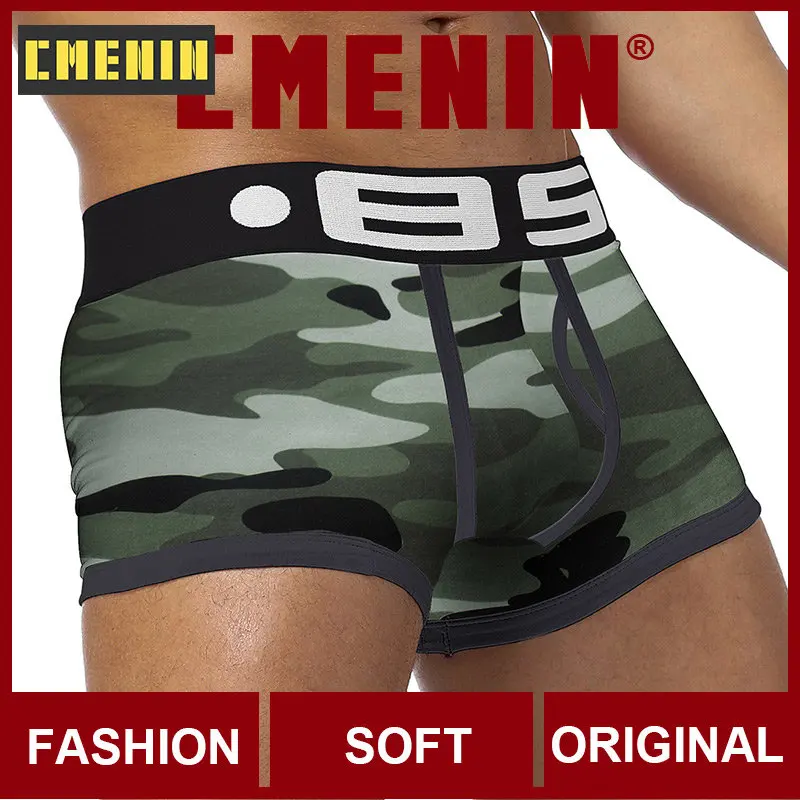 

2021 Camouflage Sexy Men Underwear Boxers Cueca Male Panties Boxershorts Gay Men Underpants Lingeries Boxer Shorts BS140