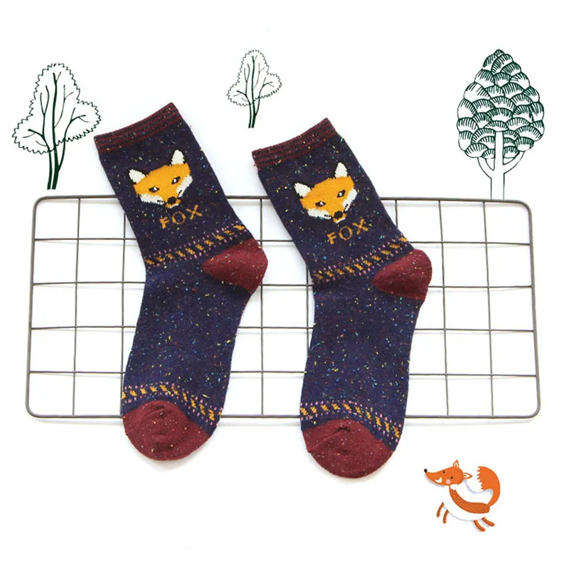 

Q0KB Womens Lady Girls Korean Cartoon Socks Animal Cotton Fashion Hosiery
