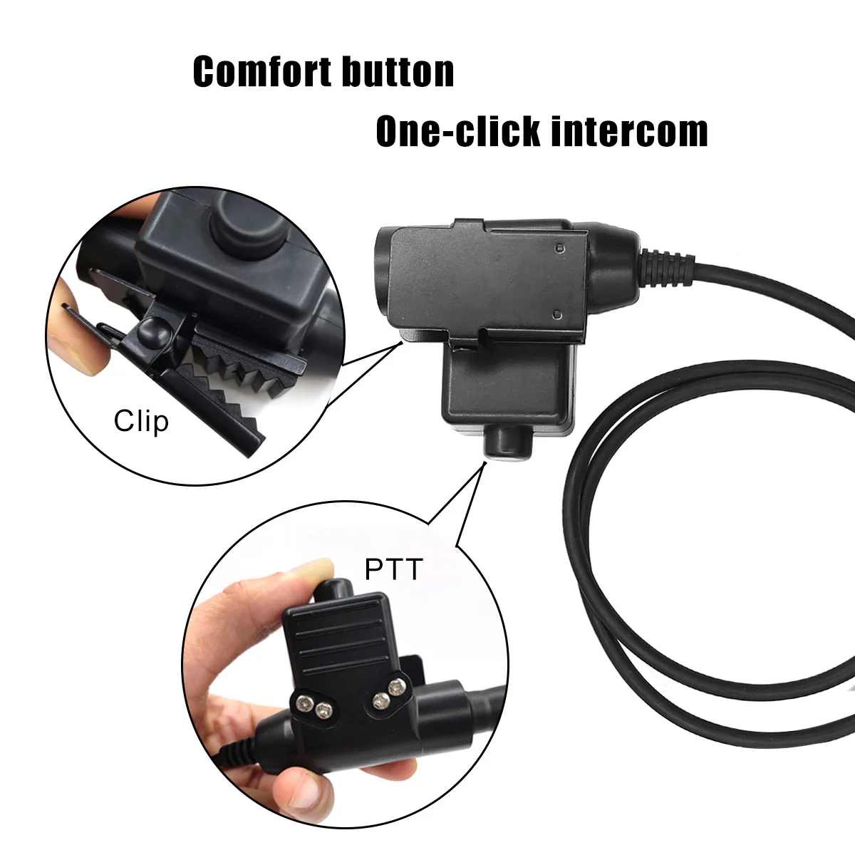 U94 PTT Telescopic Throat Mic Headset For GP640 GP680 GP760 GP140 GP320 GP328 GP329 GP338 GP339 GP340 GP380 More Walkie Talkie