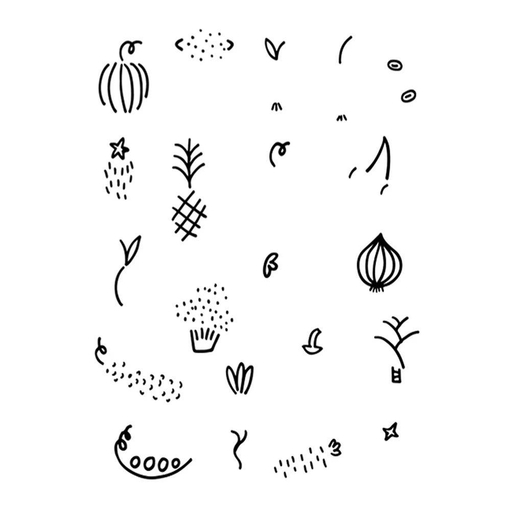 Flower Petals Clear Stamps Transparent Silicone Stamp for DIY Scrapbooking Decorative Card Making Crafts Fun Decoration 11*16cm 