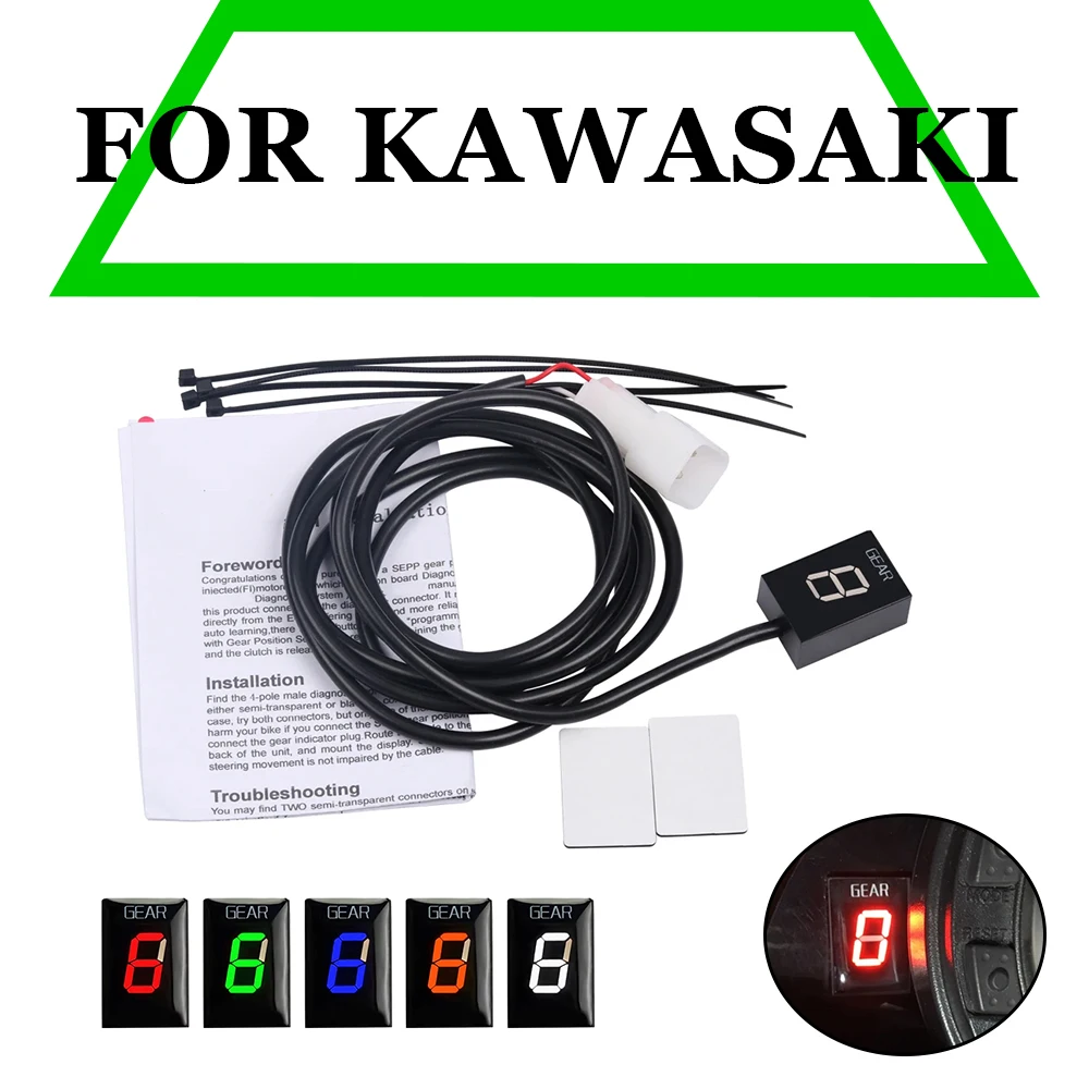 Gear Indicator Kawasaki ZX-6R Z750 Z1000 ZX-6RR ER6N ER6F Versys 650 Vulcan 900 1700 2000 KVF 750 ATV Ninja 400R 650R KLE650 gear indicator