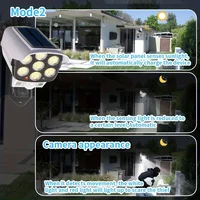 77 LED Outdoor Motion Sensor Solar Lights FloodLight Waterproof Wireless Dummy Decoy Fake Security Camera for Porch Garden Patio - Image 7