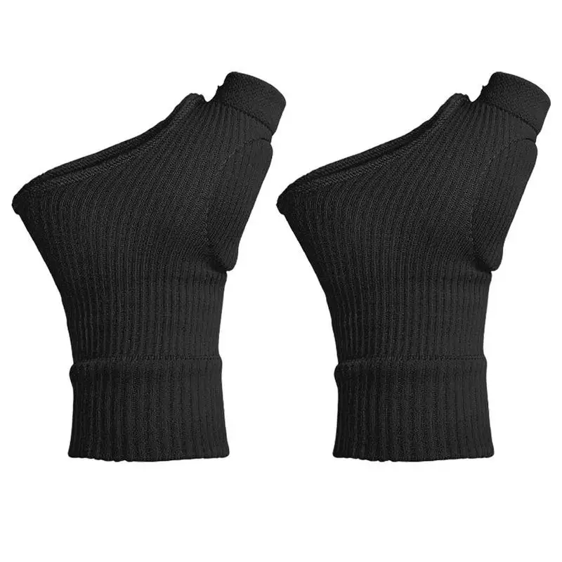 

Glove Wrist Support Relief Wrist Thumb Fingerless Gloves Relief Support Wrist Brace Hand Sleeve For Sports Recovery