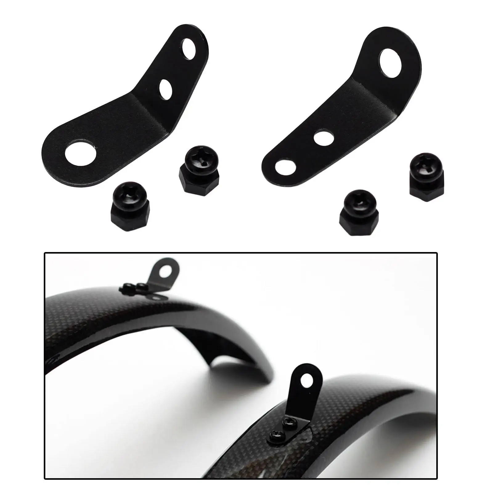 Solid Folding Bike Mudguard Lug Folded Up Hooks Hanger Clips Buckles