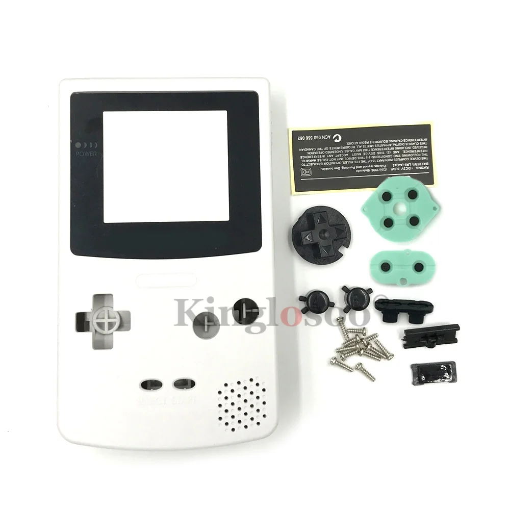 Deluxe Replacement Housing Shell with Rubber Pads and Buttons for GameBoy Color - 19 Vibrant Color Options