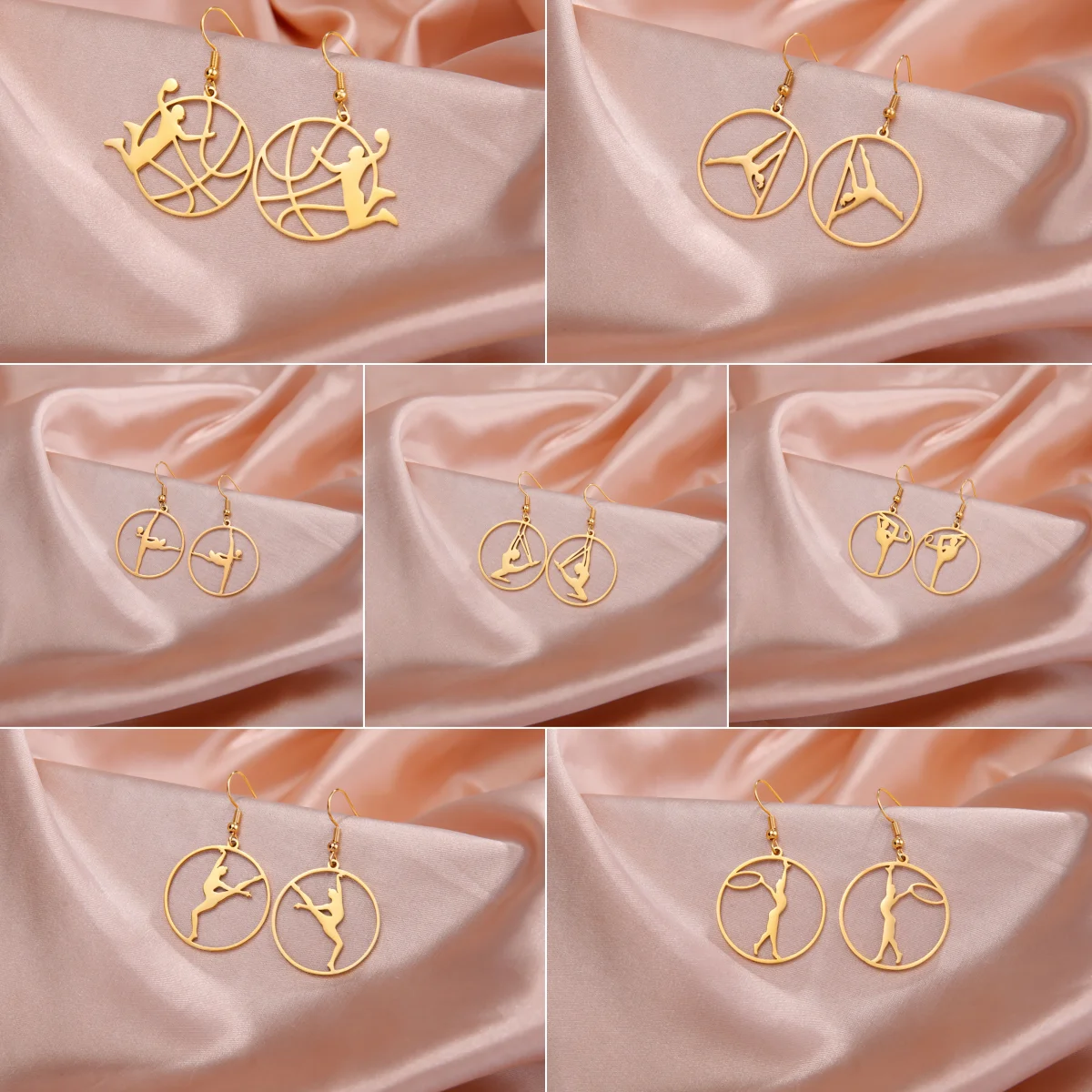 Amaxer Sports Pattern Earrings For Women's Cool Girl Hyperbole Party Daily Simplicity Jewelry Gift Trendy Exquisite Piercing