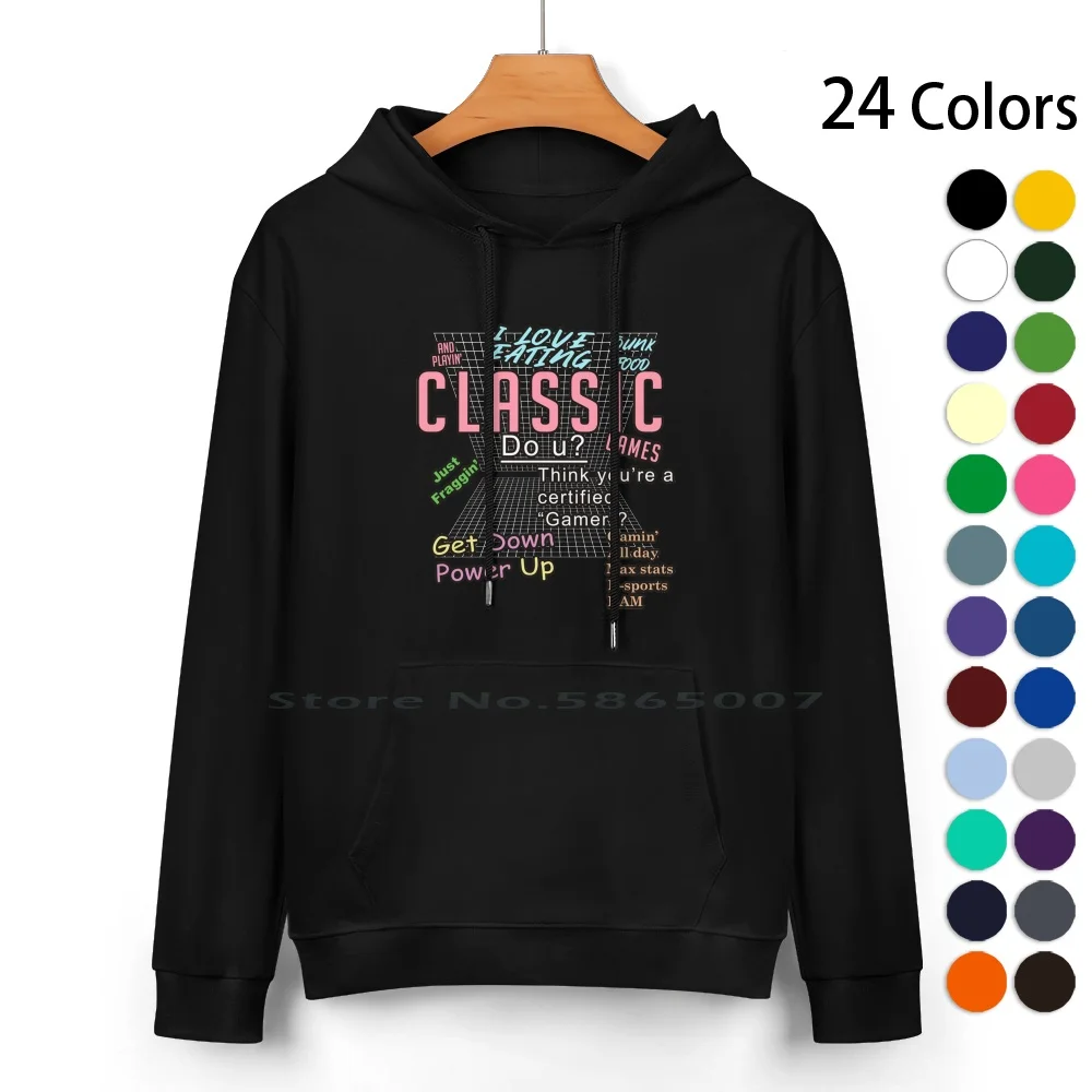 

I Love Eating And Playing Classic Games Pure Cotton Hoodie Sweater 24 Colors Gamer Meme Funny Eating Ass Brian David Gilbert