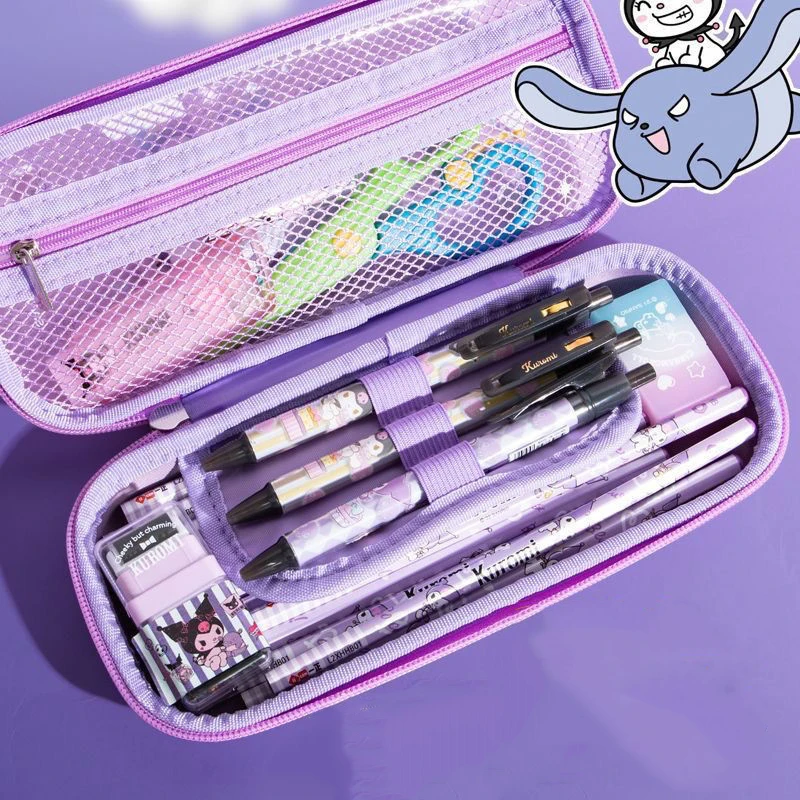 Kawaii Sanrio Hello Kitty Kuromi Cinnamoroll Pencil Case High