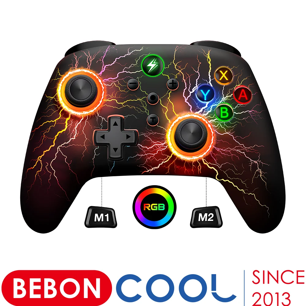 Wireless Rechargeable Gamepad with 1000mAh Battery