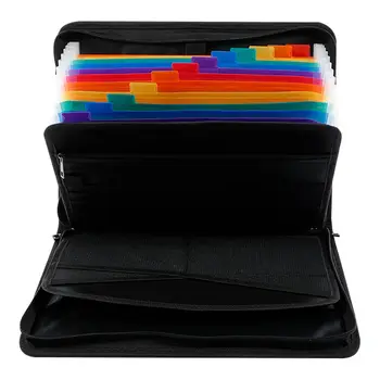 Organizzatore di file ignifugo Cartella di file espandibile impermeabile con tasche Organizzatore di documenti portatile Documento pratico