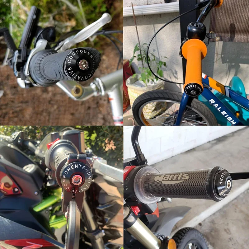 Fahrrad Motorrad Universal 22MM Griff Bar End Gewicht Lenker Griffe Kappe Änderung Griff Schutz Stecker Zubehör – Detail 9