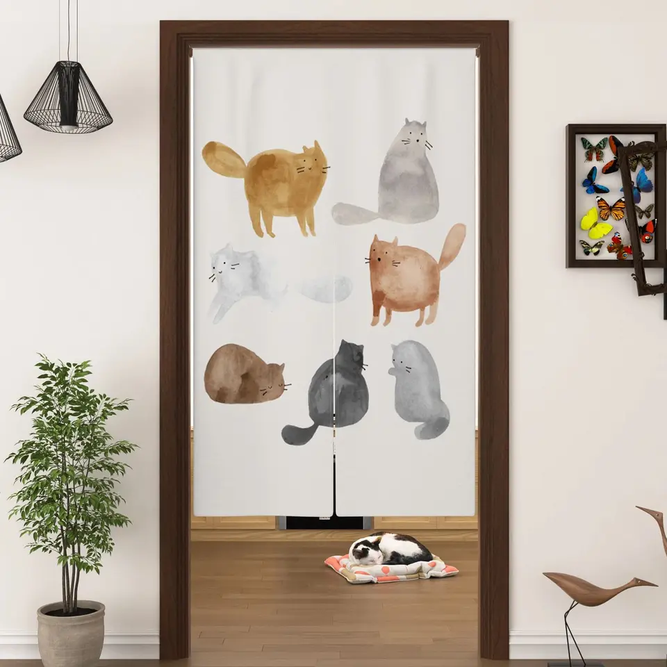 JKIYUGFGH Cortina De Puerta Japonesa Noren Cortinas De Medio
