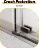 Frameless 56-60" W x 74" H Single Sliding Shower Door,Matte Black, 5/16" SGCC Tempered Glass, Adjustable Width, Easy Install 3