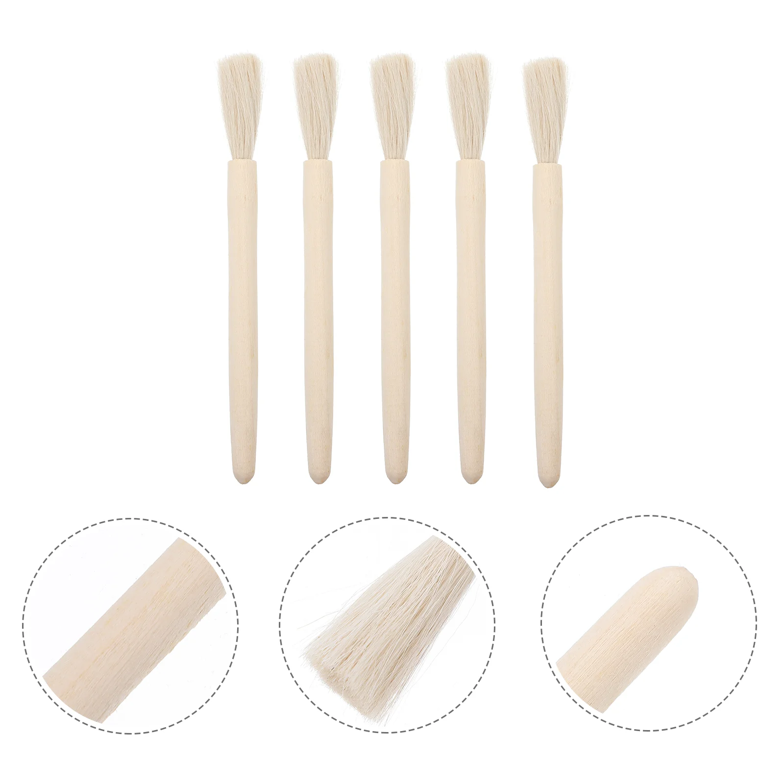 

5 Pcs Laboratory Brush Bottle Cleaner for Premium Experiment Cleaning Study Wooden Balance