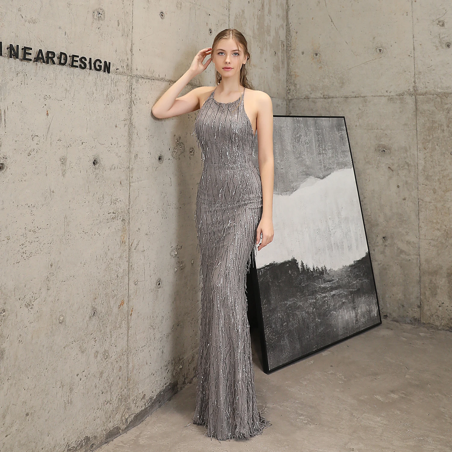 Рисунок 3 - Женское вечернее платье-Русалка с блестками