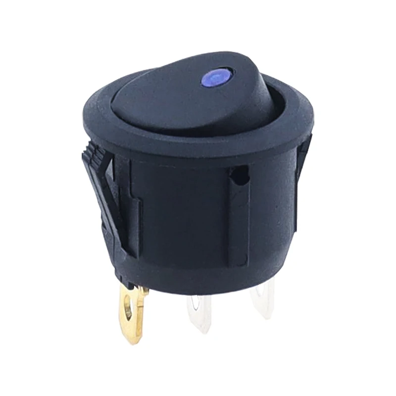 5 Pezzi 12V 30A SPST 3 Pin ON/OFF Round Dot LED Light Pulsante Interruttore A Bilanciere Per Auto Asw 20d Bu 76092252 - Foto 6