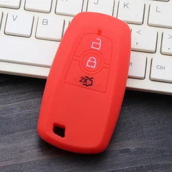 Silicone Car Key Cover Case - Durable Protection Shell (Red)