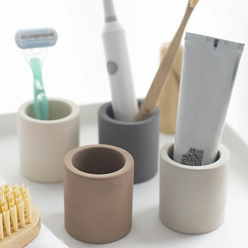 Toothbrush Cup Toothbrush Cup Set 1PC Diatomite Quick Water Absorbent