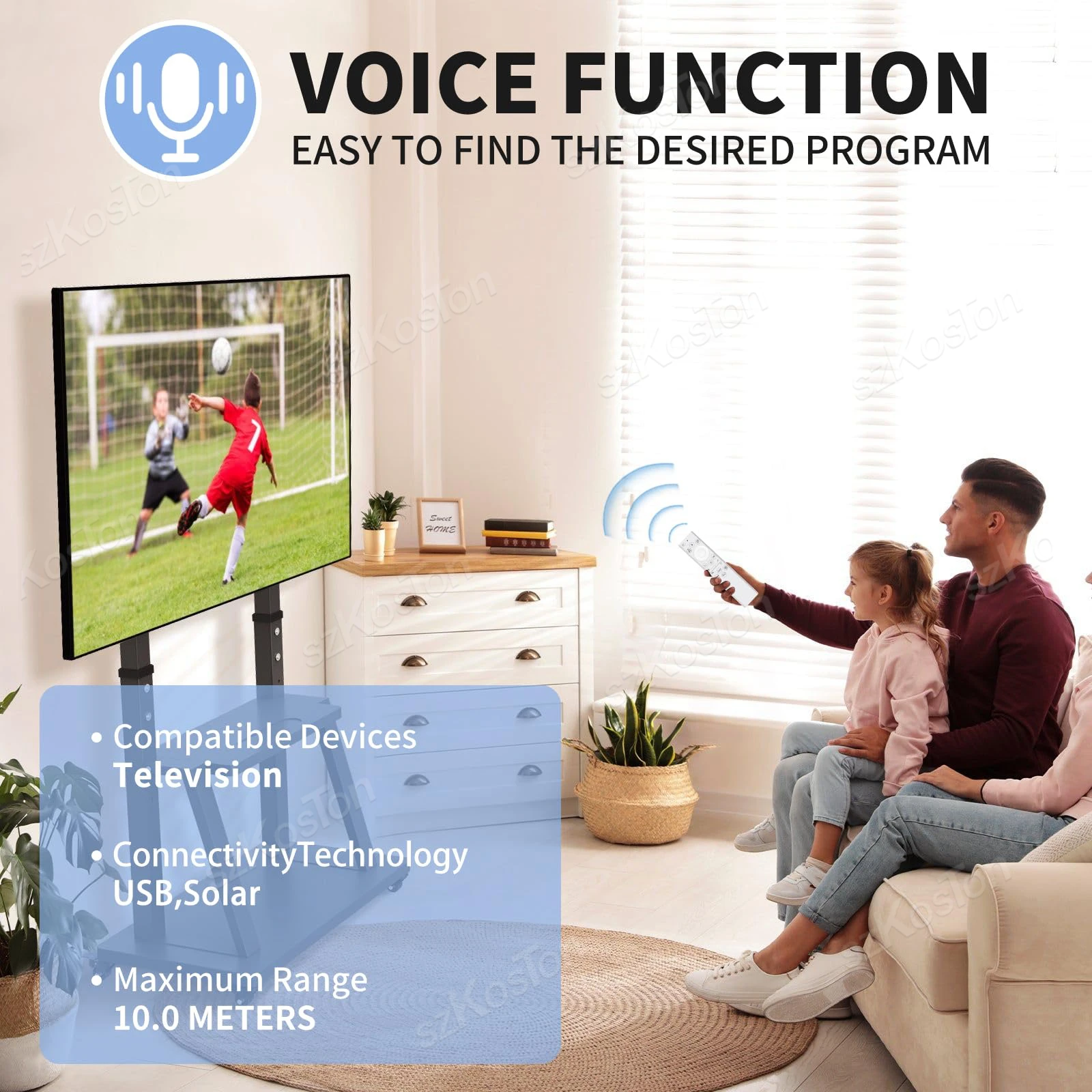 Solar Voice Remote - Eco-Friendly Replacement