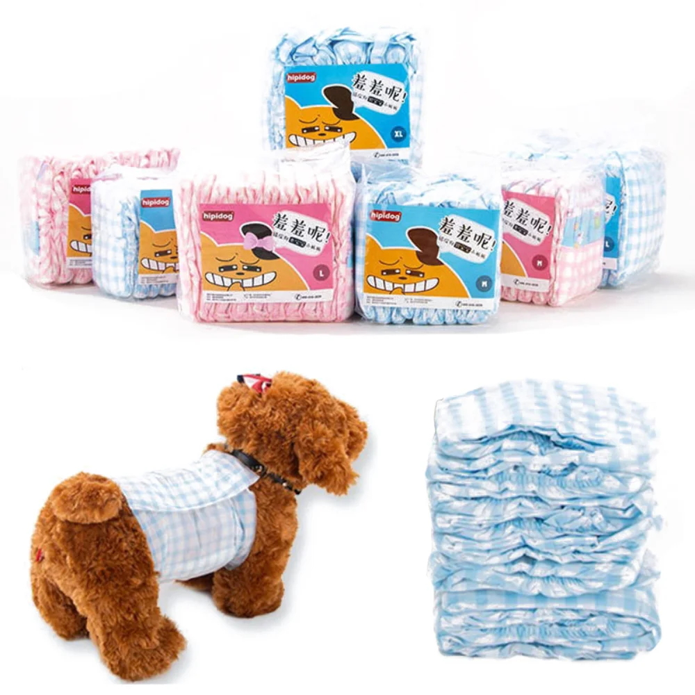 Diapers for Dog Super Absorption Physiological Pants Dog Diapers for Dogs Pet  Disposable Leakproof Nappies Small Puppy Male Dog