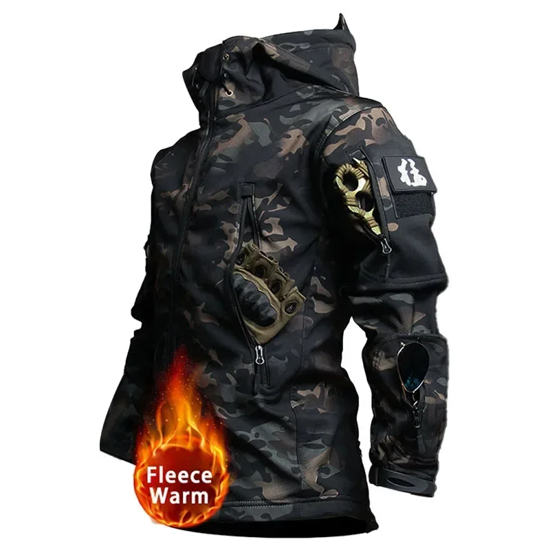 Black Camo Coat Only
