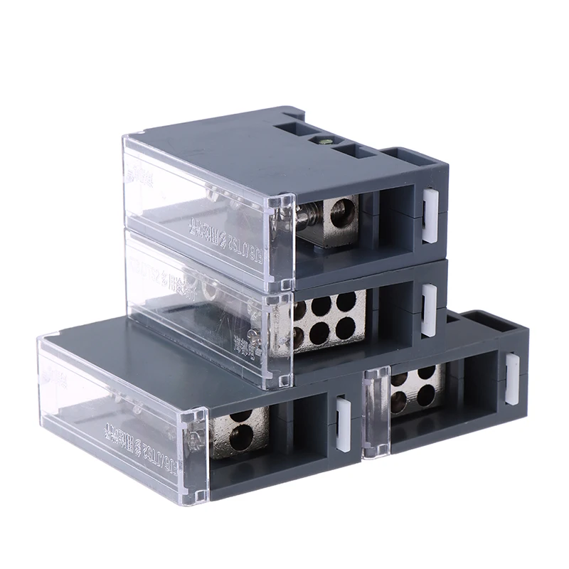 1PCS 1 in 1/2/4/6 Out 150A Din Rail Terminal Block Distribution Box One in Multiple Out Power Junction Box for Circuit Breaker