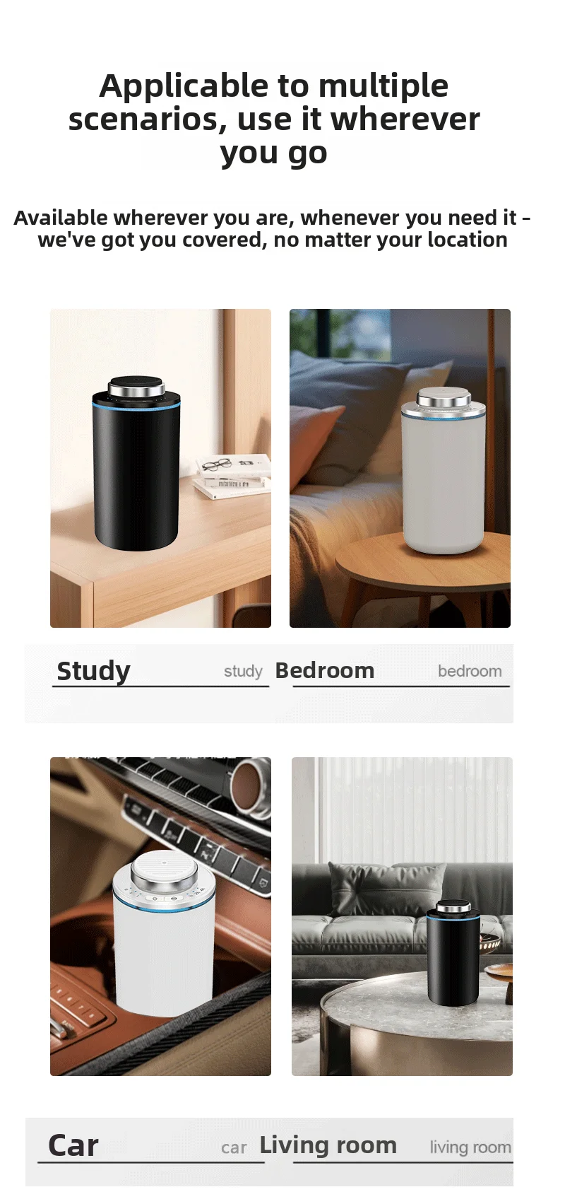 Mini aroma diffuser usb oplaadbaar draagbaar voor auto en huis_voghion.com