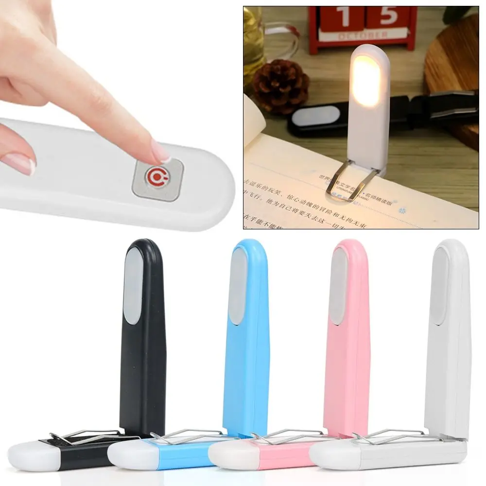 

Clip on Clip-on Read Lamp New Brightness Adjustable USB Rechargeable LED Book Light Bookmark Eye-Care Mini Night Light Student