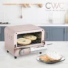 HOT Mini Toaster Oven: 600W Power, Precision Timer, Auto Shutoff, and Culinary Delights Up To 450 Degrees, Pink 5