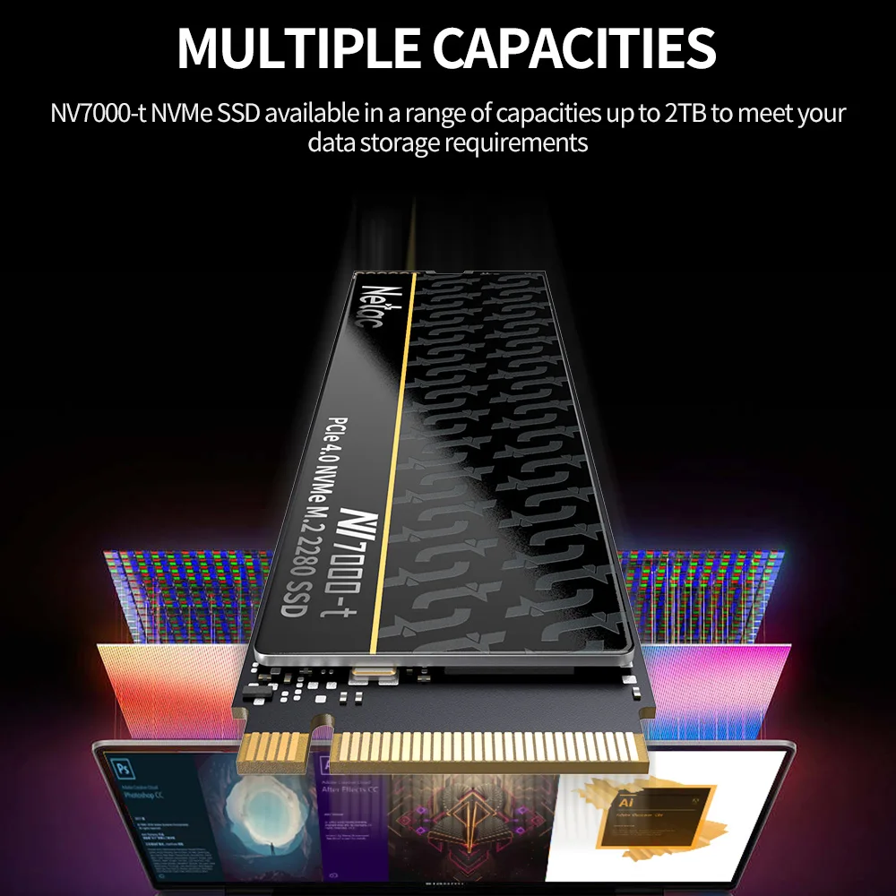 Netac-Disque dur interne à semi-conducteurs, SSD M.2 Nvme, 1 To, 2 To, 4  To, M.2 NVcloser SSD, PCIE 4.0, M2 NVcloser 2280, Disque pour ordinateur de