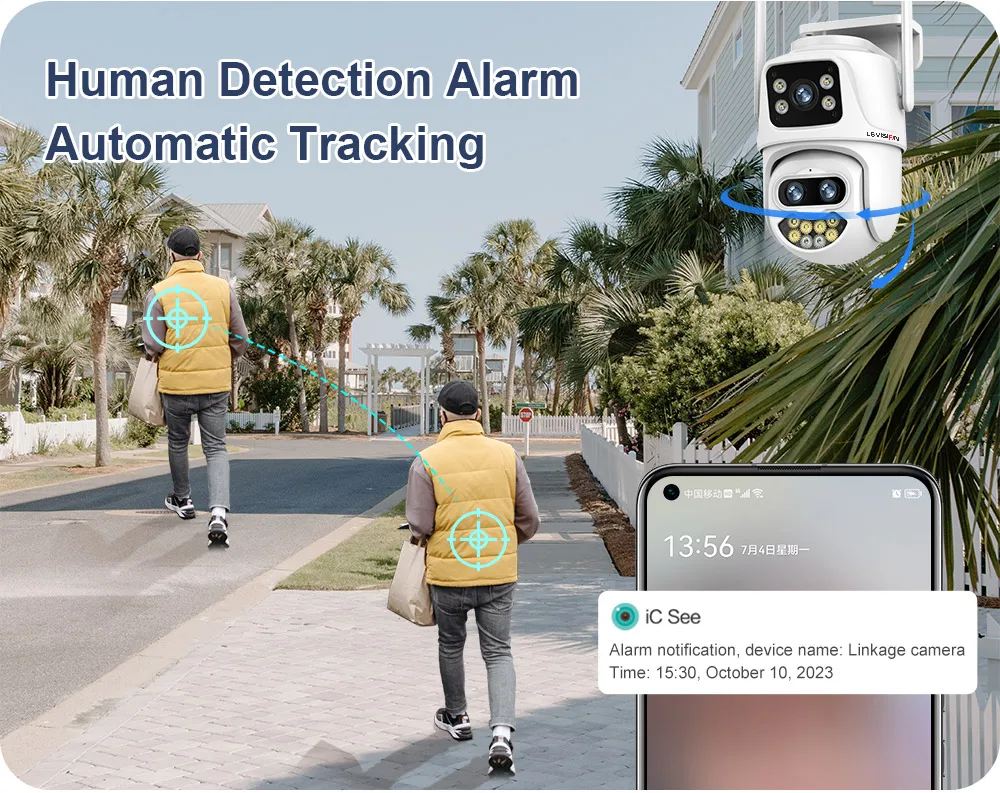 AI Auto Tracking, CCTV Security Cam, 3