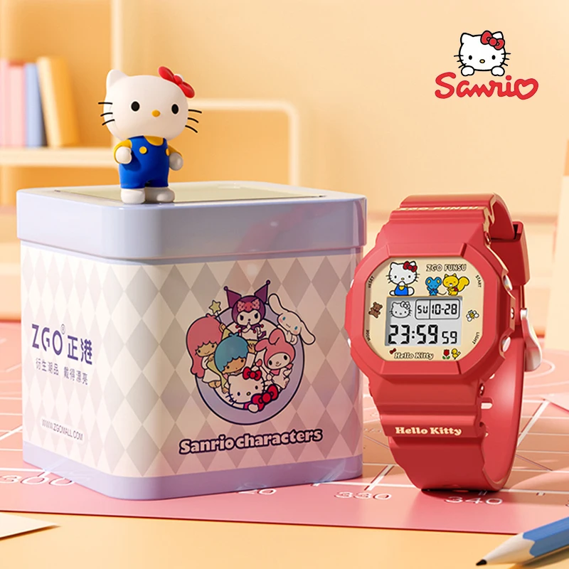 ［新品］ZGO Sanrio ☆ハローキティ腕時計 サンリオ Zgo ハローキティ腕時計スポーツ防水発光デジタル