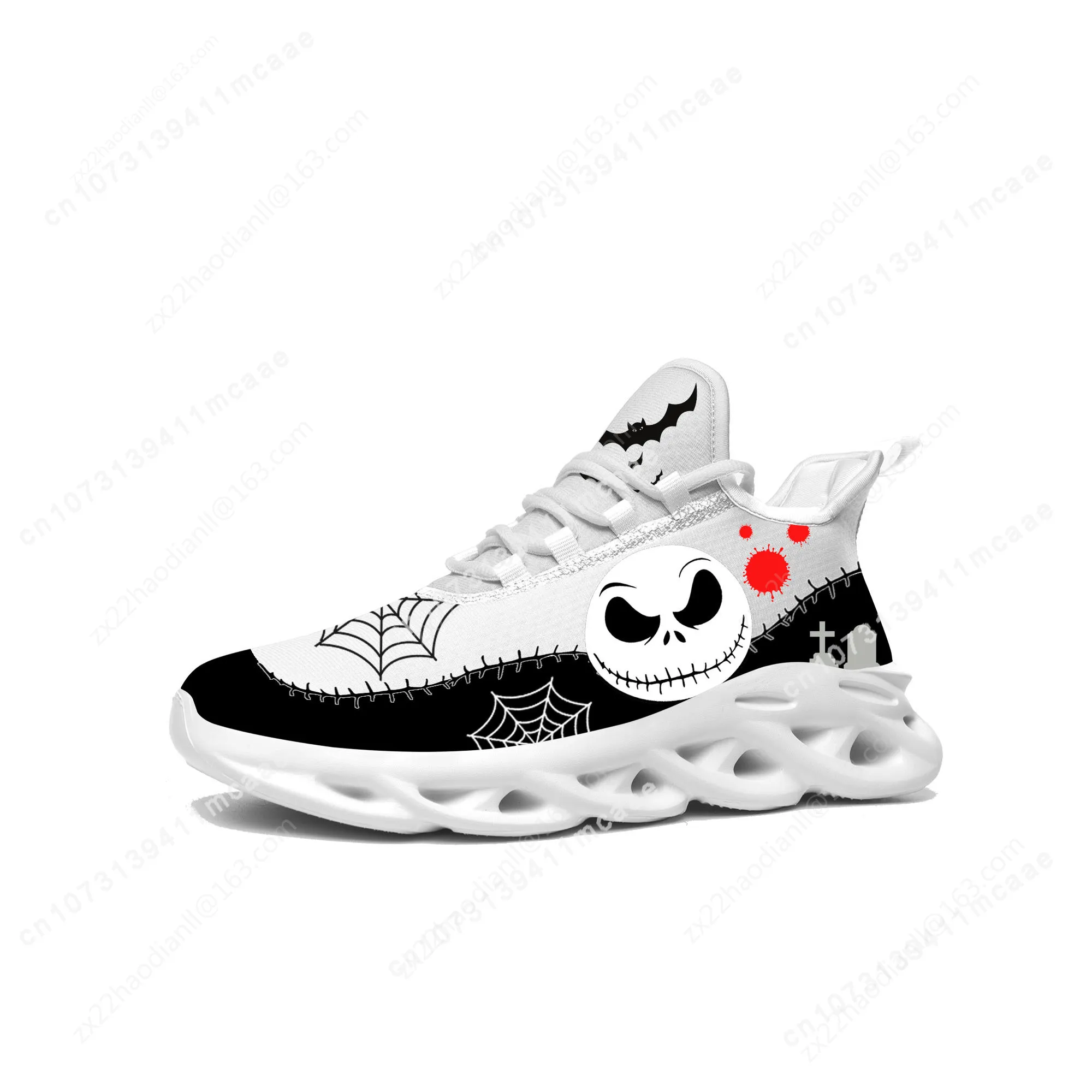 Night mare Before Christmas Cartoon Flats Sneakers Mens Womens Sports Running Shoes High Quality Sneaker Customized Made Shoe