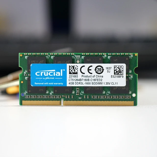 RAM Crucial NB 4GB 8GB DDR3L-1600 1.35V SODIMM Memory for Maclaptop 1600mhz  Notebook ram - AliExpress