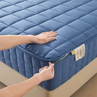 WOSTAR Mattress protector cover with zipper quilted thicken 360° fully enclosed luxury double bed couple sheet protection pad 3