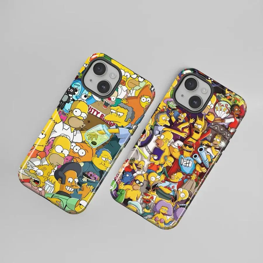 Cartoon The Simpsons Soft Cover Phone Case