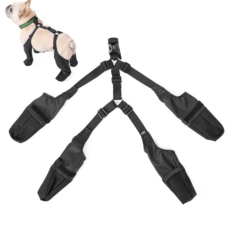 Ewolee Waterdichte hondenschoenen, ademende hondenschoenen, antislip schoenen, hondensneeuwlaarzen, 4 stuks