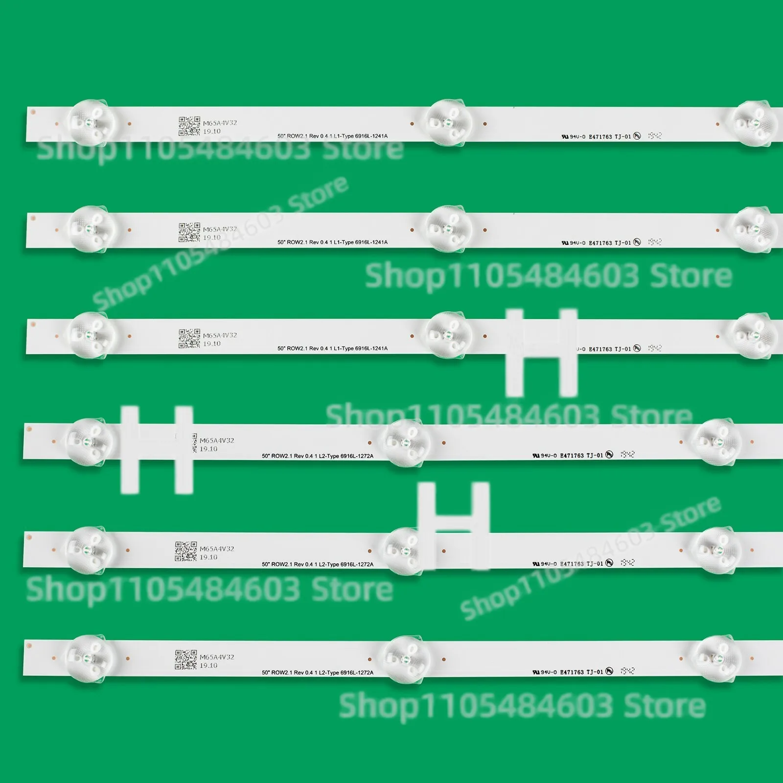 KRDG 12개 TV LED 스트립 LG 50인치 ROW 2.1 6916L-1273A 1241A 1276A 1272A 50LN540용