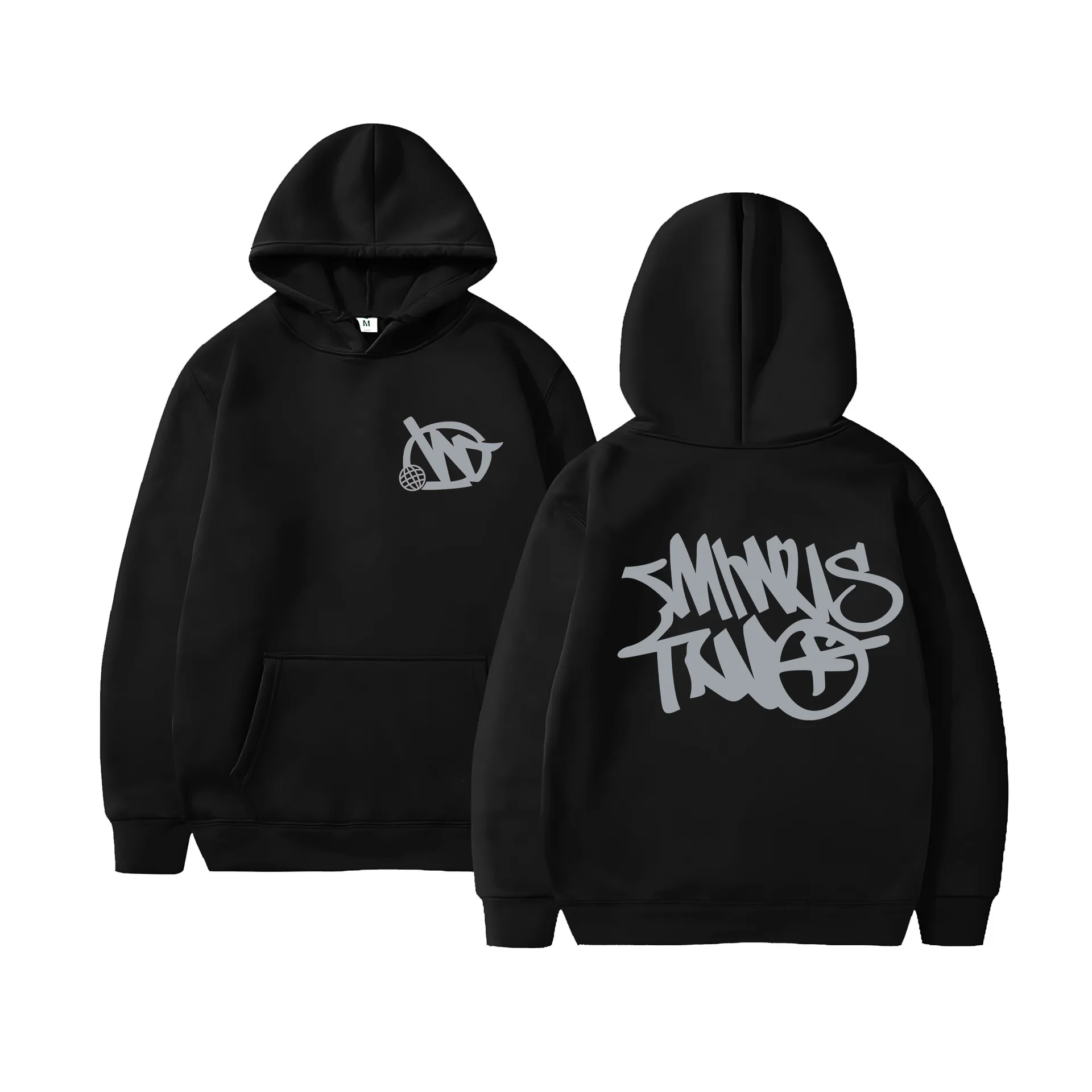 

Толстовка унисекс с длинным рукавом, свободная повседневная кофта в стиле хип-хоп с принтом минус для мужчин и женщин, Y2K, уличная одежда для пар