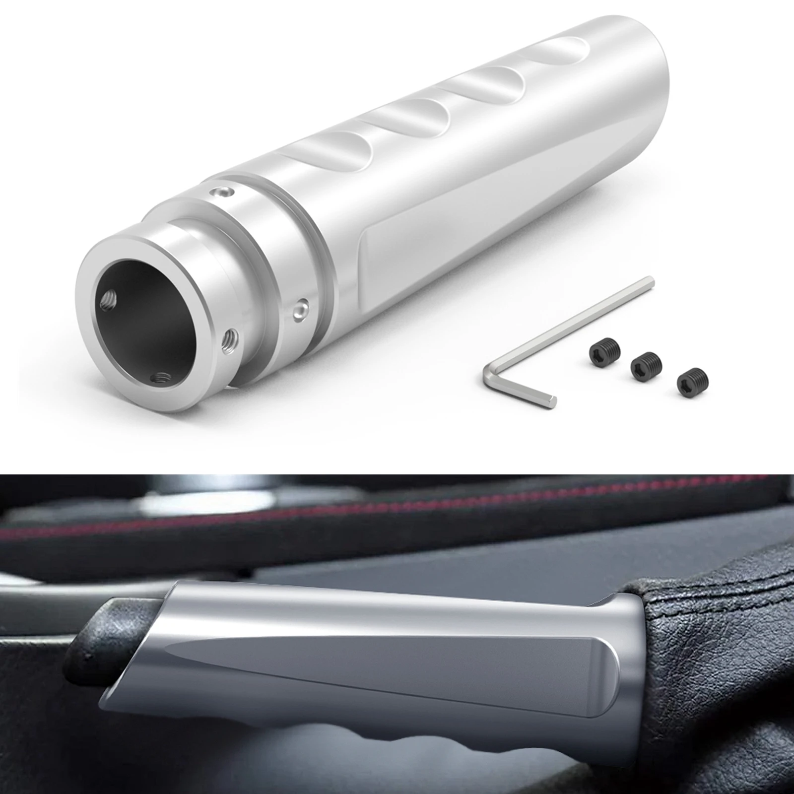 BEVINSEE Hand Brake Handbrake Handle Cover for BMW E46 F30 F31 E87 E36 E39 E60 E61 E66 Z3 Z8 X3 X5 X6 hand brake repair kit