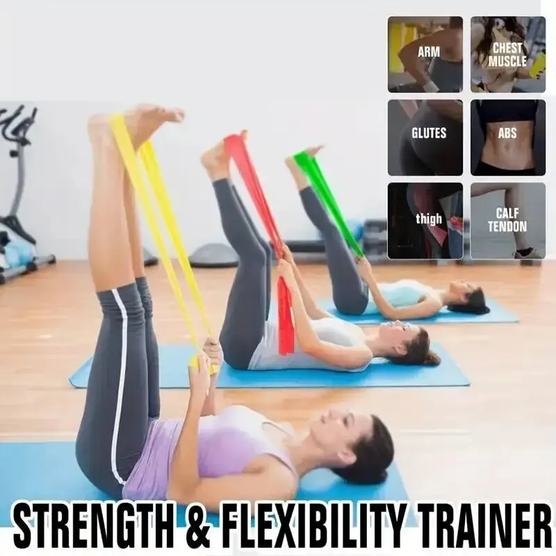 1pcs TPE Yoga Acessorios Tension Left Elastic Tape Sport Exercise For Men And Fitness Women Based On Gymnastics Stretch Strap