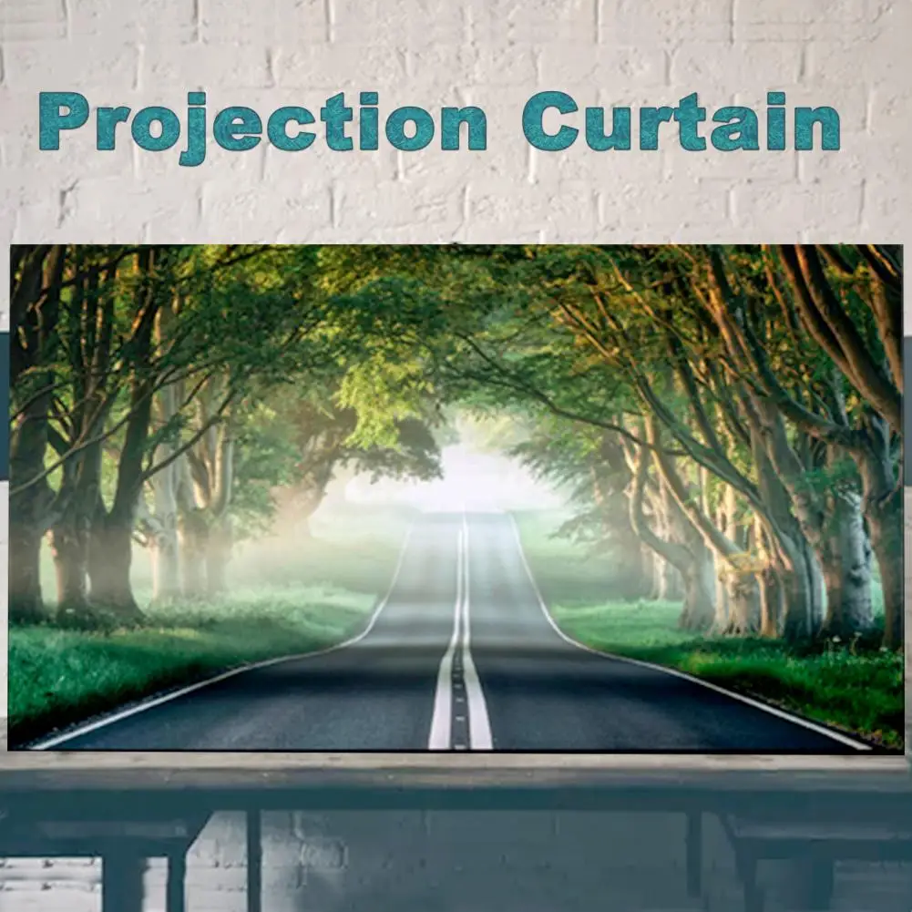 Wide Viewing Area Portable 60 Inch Simple Foldable Projection Movie Screen for Indoor